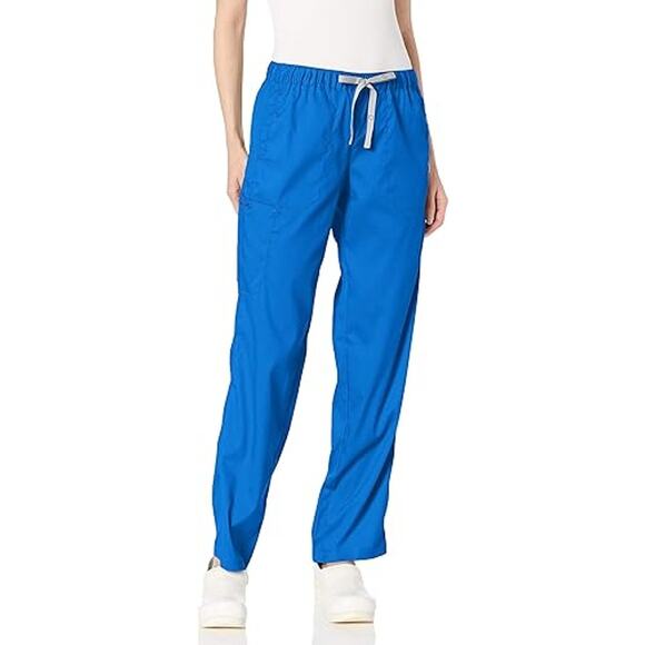 WonderWink Logan Elastic/Drawstring Women's Scrub Pant-Royal-XX-Small-NWT-C47 - Picture 1 of 2